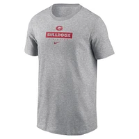 Toddler Nike Gray Georgia Bulldogs Team Wordmark T-Shirt