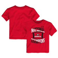 Toddler Red Georgia Bulldogs College Football Playoff 2022 National Champions T-Shirt