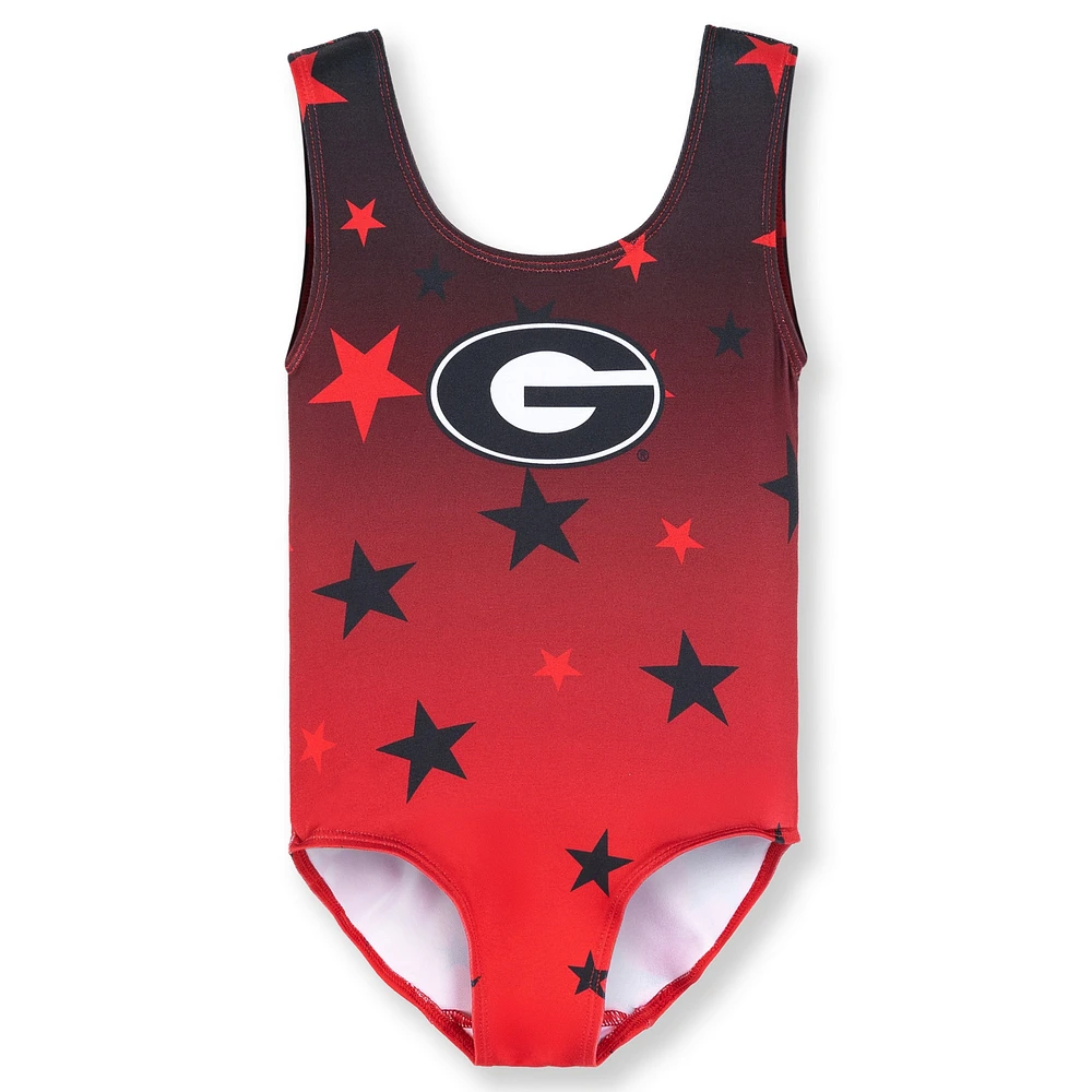 Justaucorps de danse ZooZatz Red Georgia Bulldogs pour tout-petits