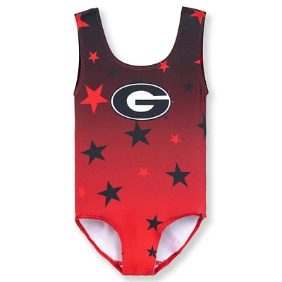 Justaucorps de danse ZooZatz Red Georgia Bulldogs pour tout-petits