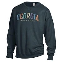 Unisex ComfortWash Gray Georgia Bulldogs Oversized Pullover Sweatshirt