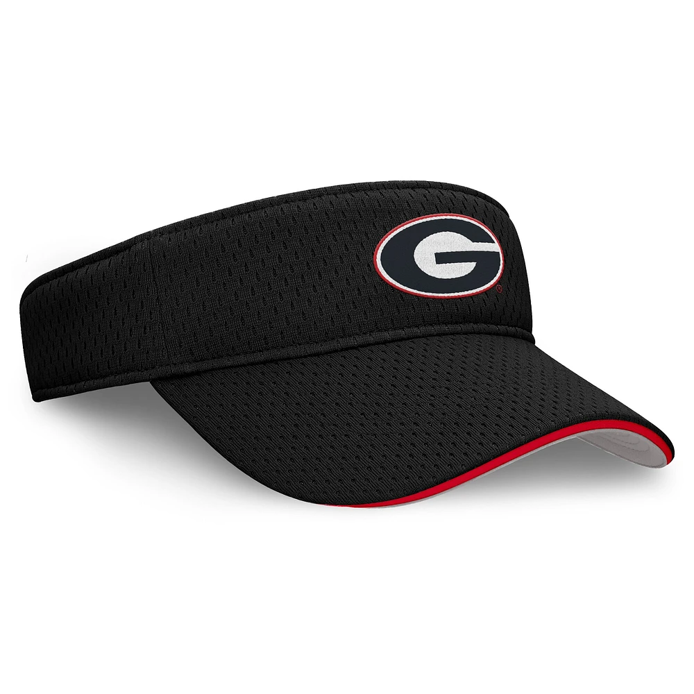 Unisex Nike Black Georgia Bulldogs 2025 Dugout Softball Ace Performance Adjustable Visor