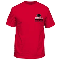 T-shirt de baseball unisexe rouge des Georgia Bulldogs « Nourrir les arbres »