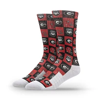 Unisex Strideline Georgia Bulldogs Premium 70's Bedding Crew Socks