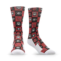 Unisex Strideline Georgia Bulldogs Premium 70's Bedding Crew Socks