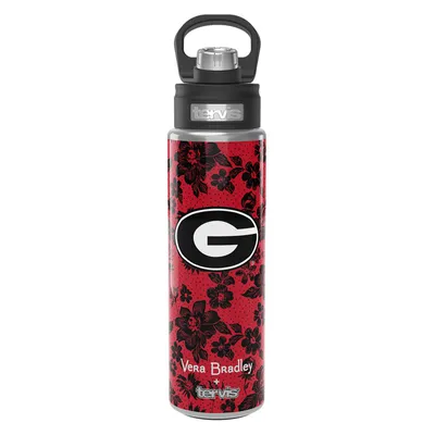 Georgia Bulldogs Vera Bradley x Tervis 24oz. Wide Mouth Bottle with Deluxe Lid