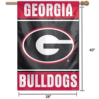 WinCraft Georgia Bulldogs 28" x 40" Wordmark Single-Sided Vertical Banner