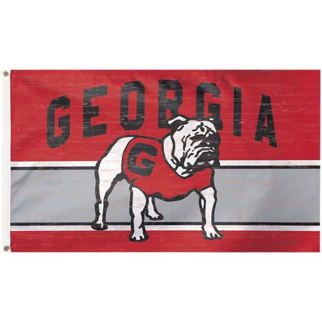 WinCraft Georgia Bulldogs 3' x 5' College Vault Deluxe Drapeau simple face