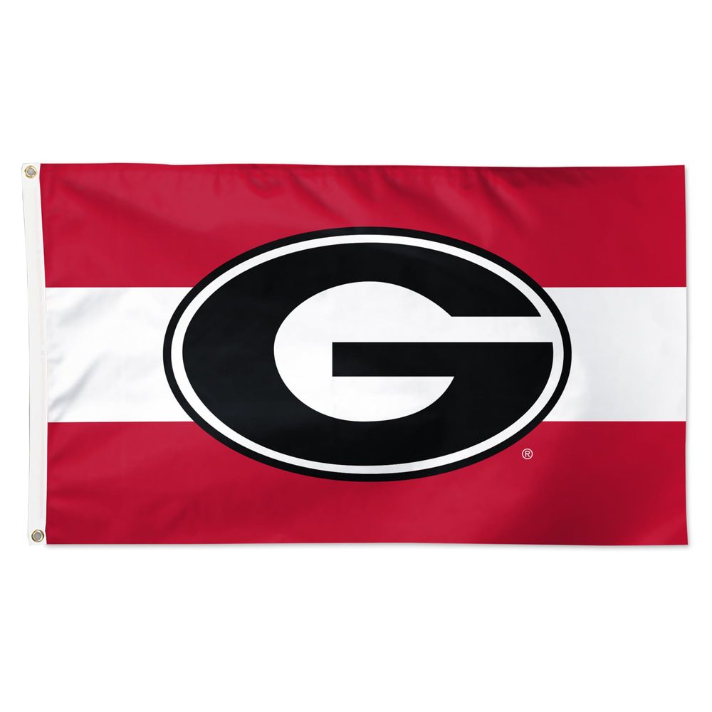 WinCraft Georgia Bulldogs 3' x 5' Horizontal Stripe Deluxe Single-Sided Flag