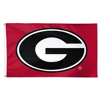 WinCraft Georgia Bulldogs Drapeau simple face avec logo principal 3' x 5'