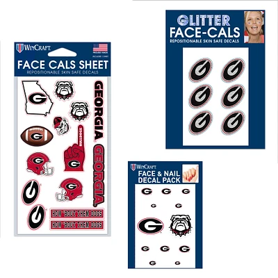 WinCraft Georgia Bulldogs 4" x 7" Waterless Tattoos Set