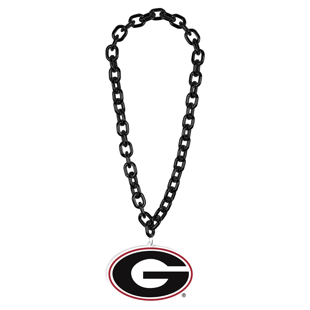 WinCraft Georgia Bulldogs Collier à grande chaîne avec logo