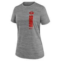 Women's Nike Gray Georgia Bulldogs Velocity Performance T-Shirt