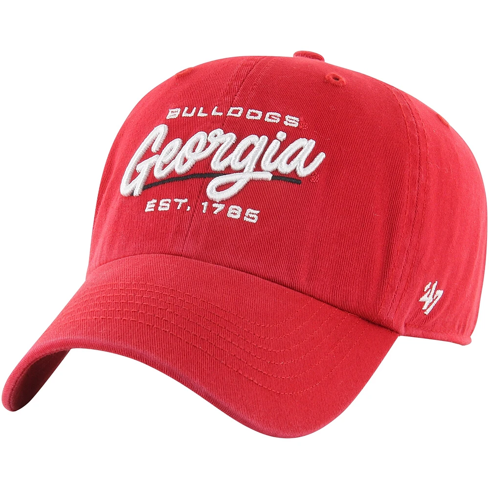 Casquette réglable Sidney Clean Up '47 Red Georgia Bulldogs pour femmes
