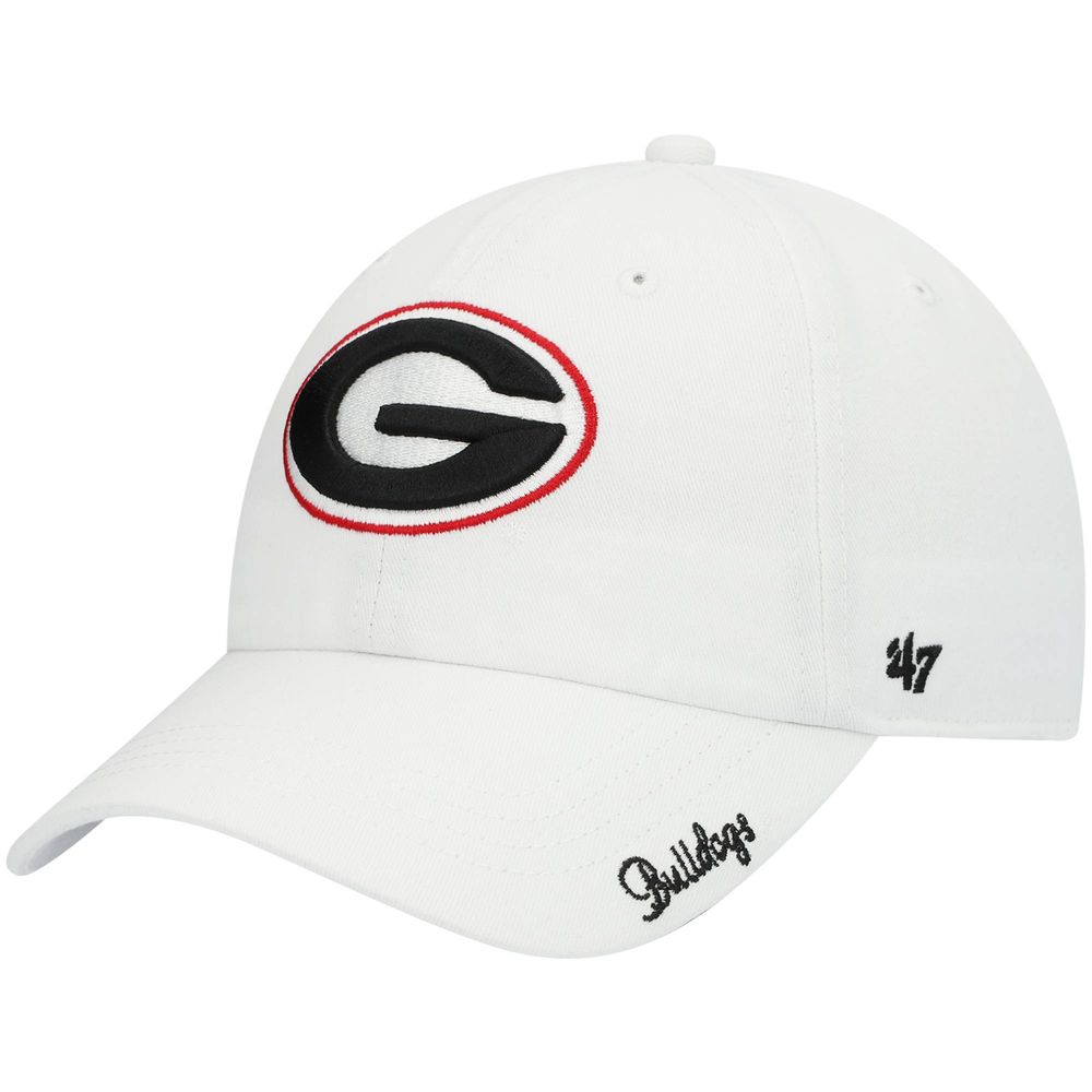 Women's '47 White Georgia Bulldogs Miata Clean Up Logo Adjustable Hat