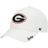 Women's '47 White Georgia Bulldogs Miata Clean Up Logo Adjustable Hat
