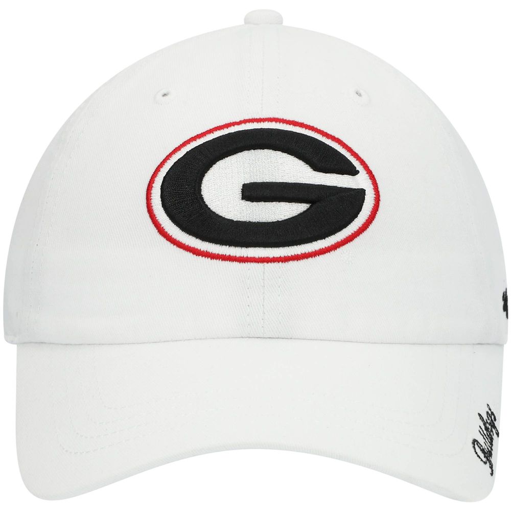 Women's '47 White Georgia Bulldogs Miata Clean Up Logo Adjustable Hat