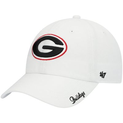 Women's '47 White Georgia Bulldogs Miata Clean Up Logo Adjustable Hat