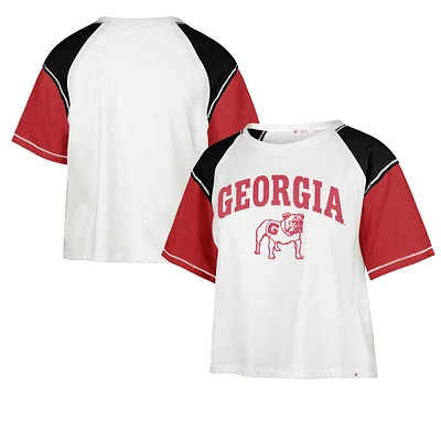 T-shirt court '47 Georgia Bulldogs Serenity Gia pour femme, blanc