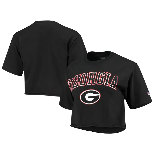 Lids Georgia Bulldogs Nike Women's Cropped Performance T-Shirt - Black