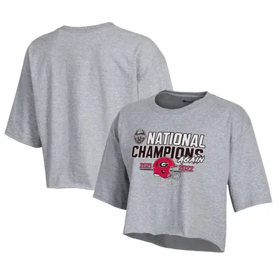 Georgia Bulldogs Champion Women's College Football Playoff 2021 National  Champions Laurels Crop T-Shirt - Heathered Gray