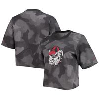 Women's Columbia Gray/Black Georgia Bulldogs Park Camo Boxy T-Shirt