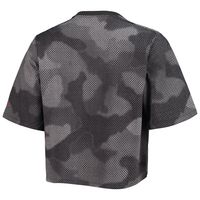 Women's Columbia Gray/Black Georgia Bulldogs Park Camo Boxy T-Shirt