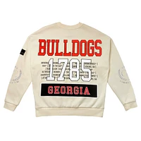 Women's Gameday Couture Cream Georgia Bulldogs Slay Pullover Sweatshirt