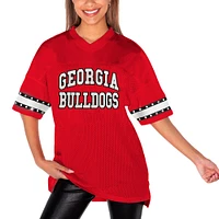 Women's Gameday Couture Red Georgia Bulldogs Until Kickoff Rhinestone Fashion T-Shirt