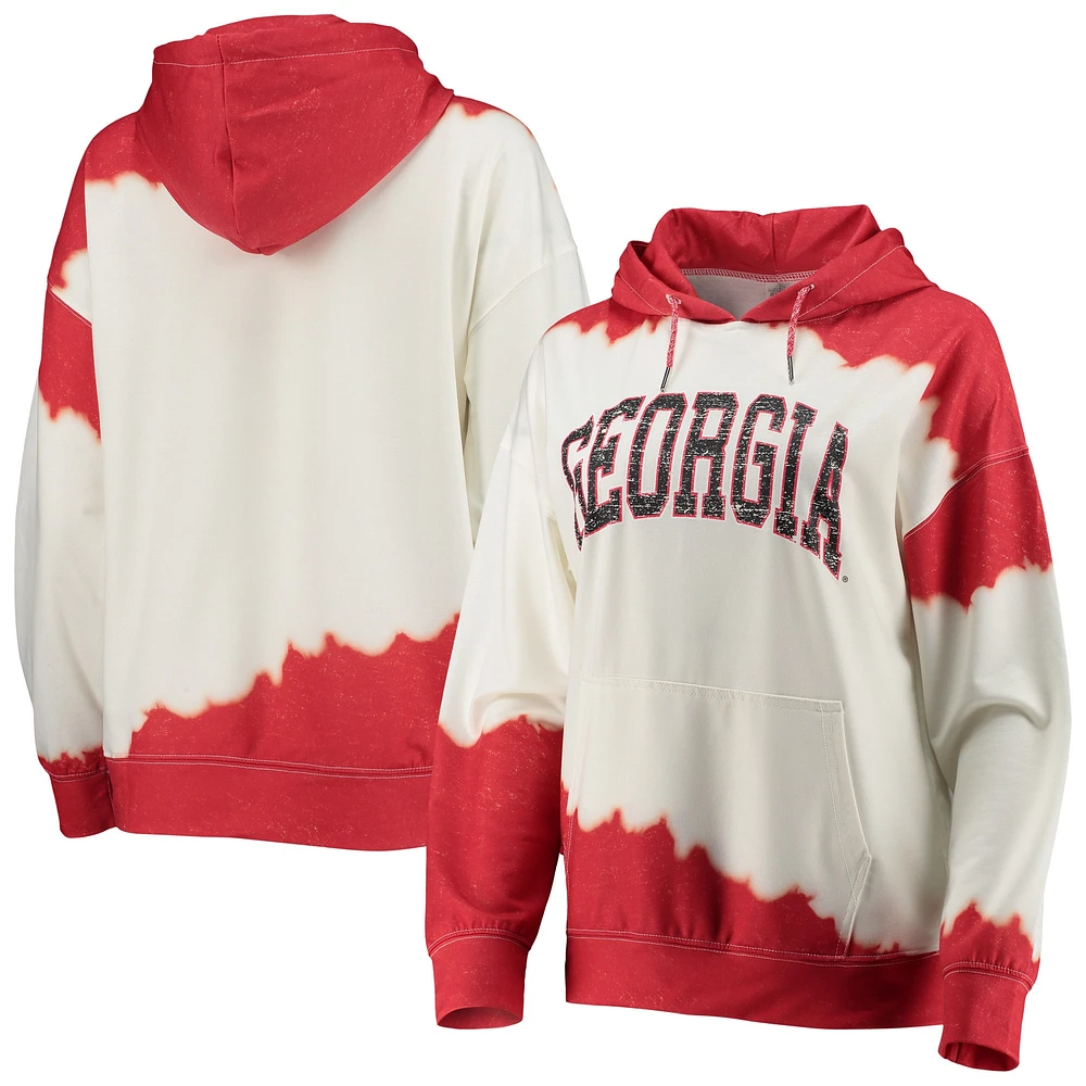 Sweat à capuche Gameday Couture blanc/rouge Georgia Bulldogs pour le plaisir femme