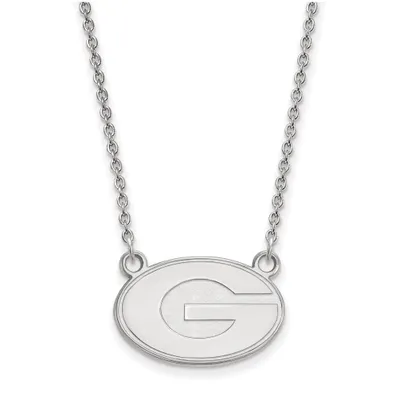 Georgia Bulldogs Women's Sterling Silver Pendant Necklace
