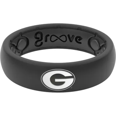 Georgia Bulldogs Groove Life Women's Thin Ring - Black
