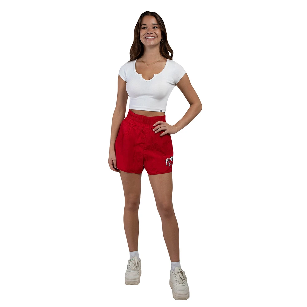 Women's Hype and Vice  Red Georgia Bulldogs Boxer Shorts