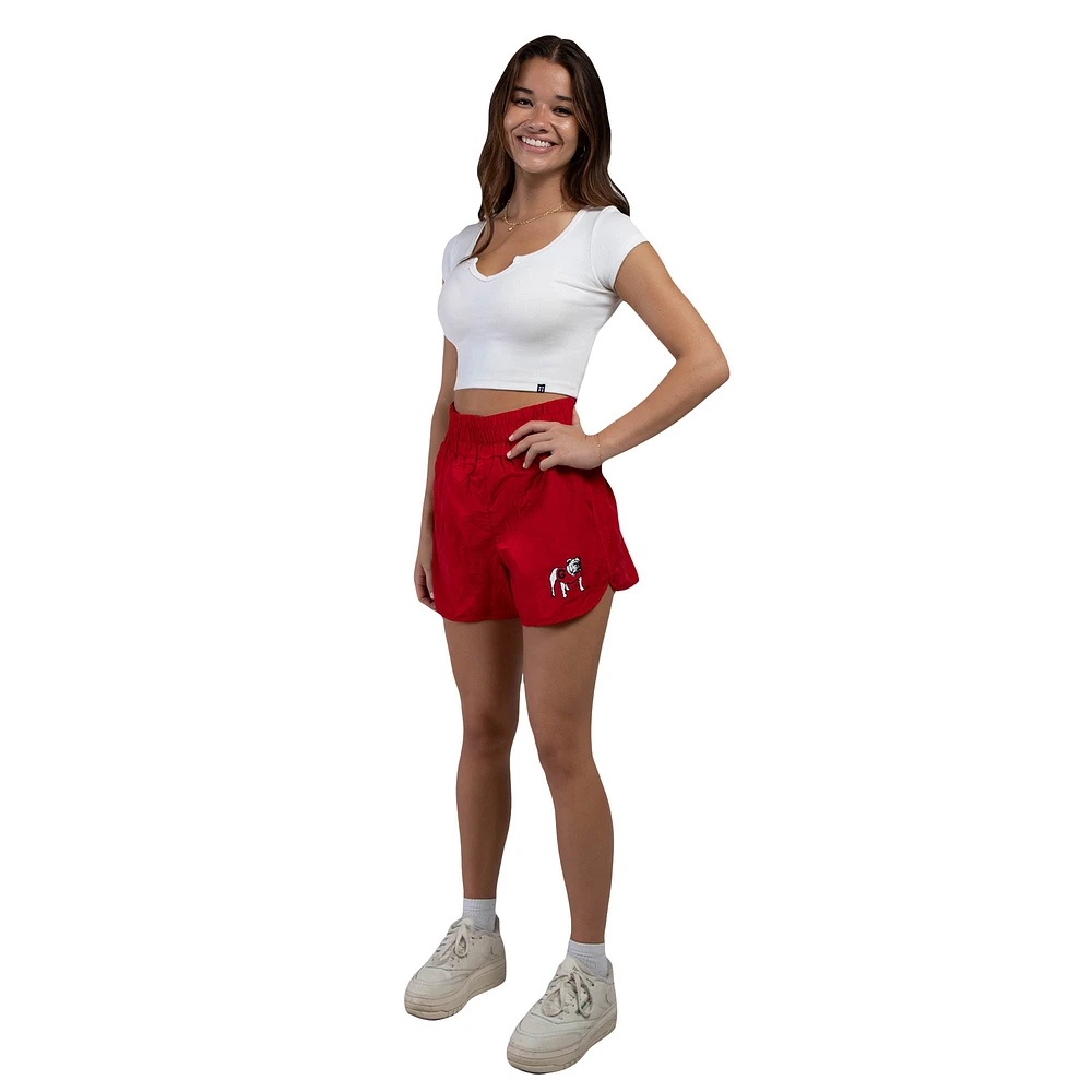 Women's Hype and Vice  Red Georgia Bulldogs Boxer Shorts