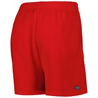 Women's Hype and Vice Red Georgia Bulldogs Pocket Hit Grand Slam Waffle Shorts