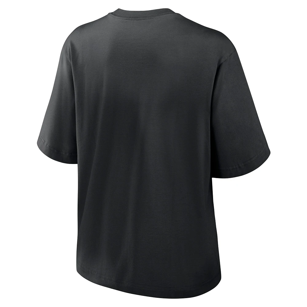 Women's Nike Black Georgia Bulldogs Legacy Established Boxy T-Shirt