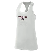 Women's Nike  Gray Georgia Bulldogs Game Time Tank Top