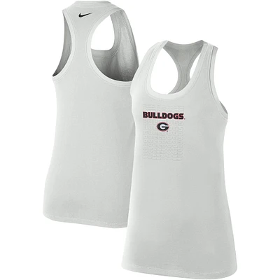 Women's Nike  Gray Georgia Bulldogs Game Time Tank Top