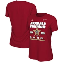 Women's Nike Red Georgia Bulldogs College Football Playoff 2022 National Champions Star Celebration T-Shirt