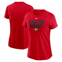 Women's Nike Red Georgia Bulldogs Local Ultimate Chant T-Shirt