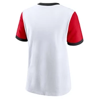Women's Nike White Georgia Bulldogs Legacy Fundamental Expression Tri-Blend T-Shirt