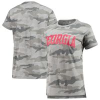 Women's Pressbox Camo Georgia Bulldogs T-Shirt