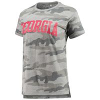 Women's Pressbox Camo Georgia Bulldogs T-Shirt