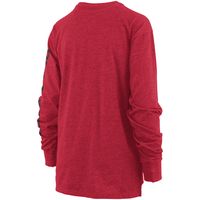 Women's Pressbox Red Georgia Bulldogs Two-Hit Canyon Long Sleeve T-Shirt