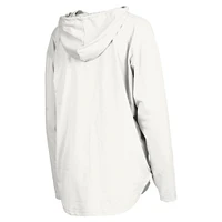 T-shirt à capuche blanc manches longues Pressbox pour femmes des Bulldogs de Géorgie San Bruno