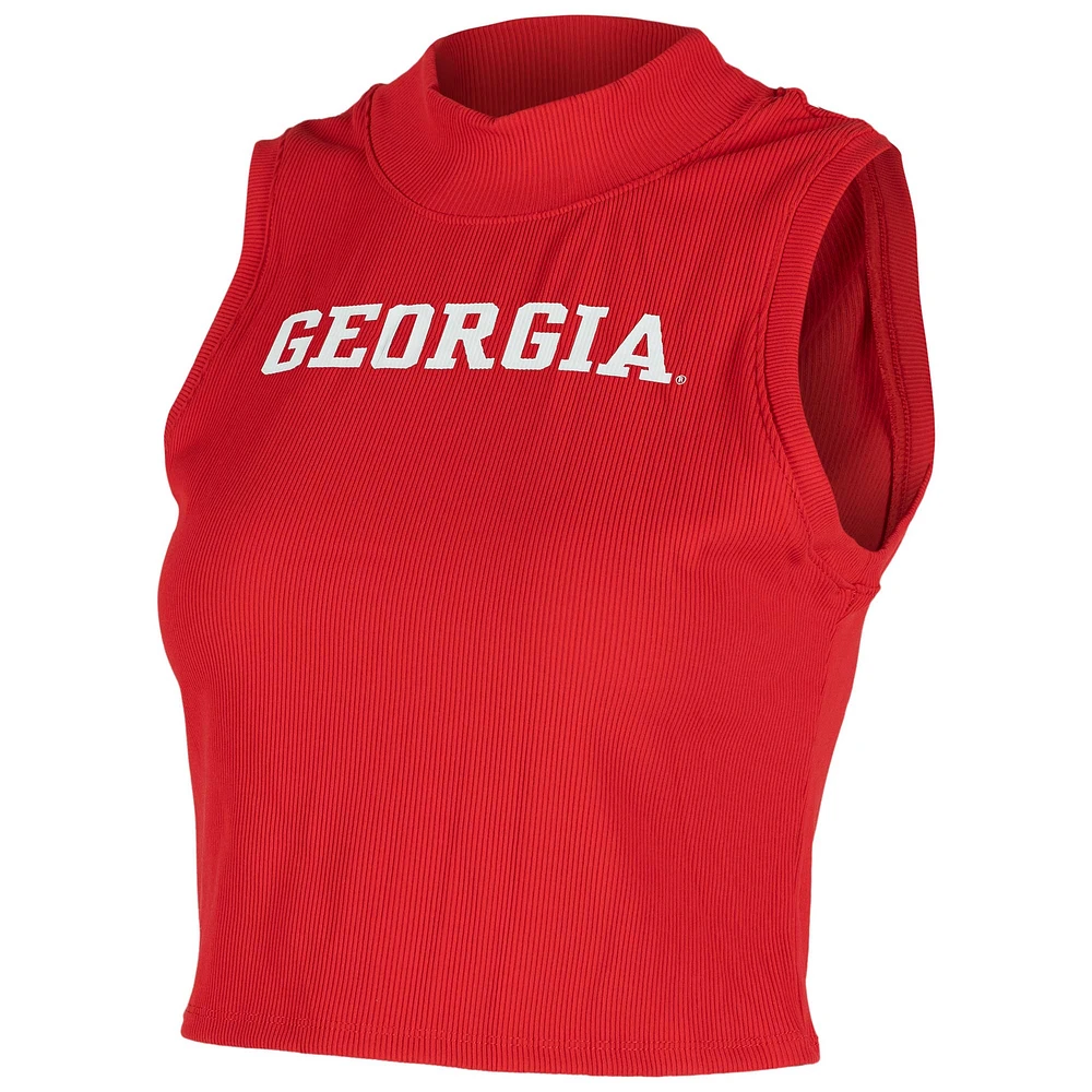 Women's ZooZatz Red Georgia Bulldogs Cropped Tank Top