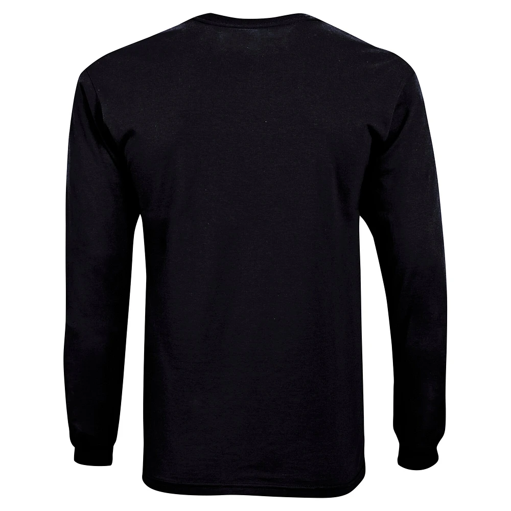 T-shirt noir à manches longues avec logo en forme d'arc des Bulldogs de Géorgie pour jeunes champions