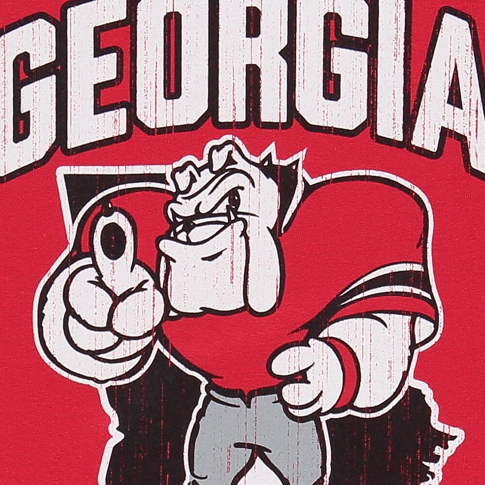 Champion de la jeunesse Red Georgia Bulldogs Strong Mascot T-shirt