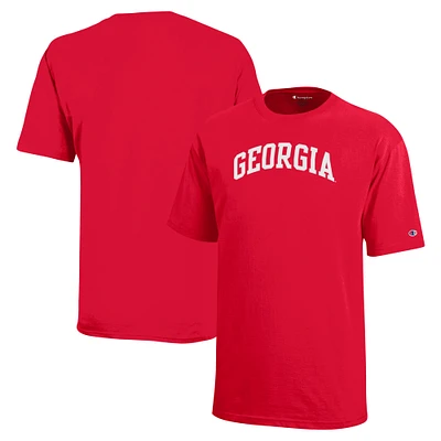 Youth Champion Red Georgia Bulldogs Team Arch T-Shirt