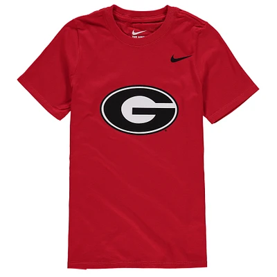 T-shirt à logo en coton Nike Georgia Bulldogs pour enfant rouge